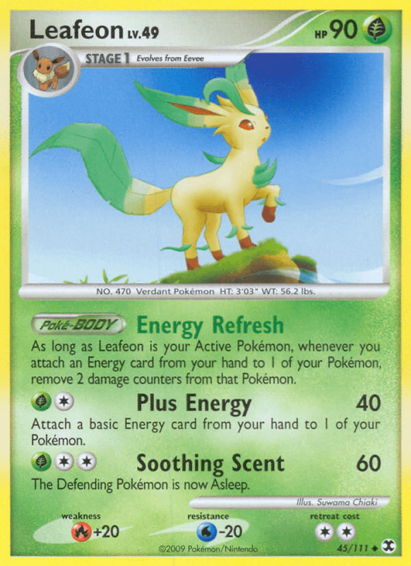 Leafeon printed card