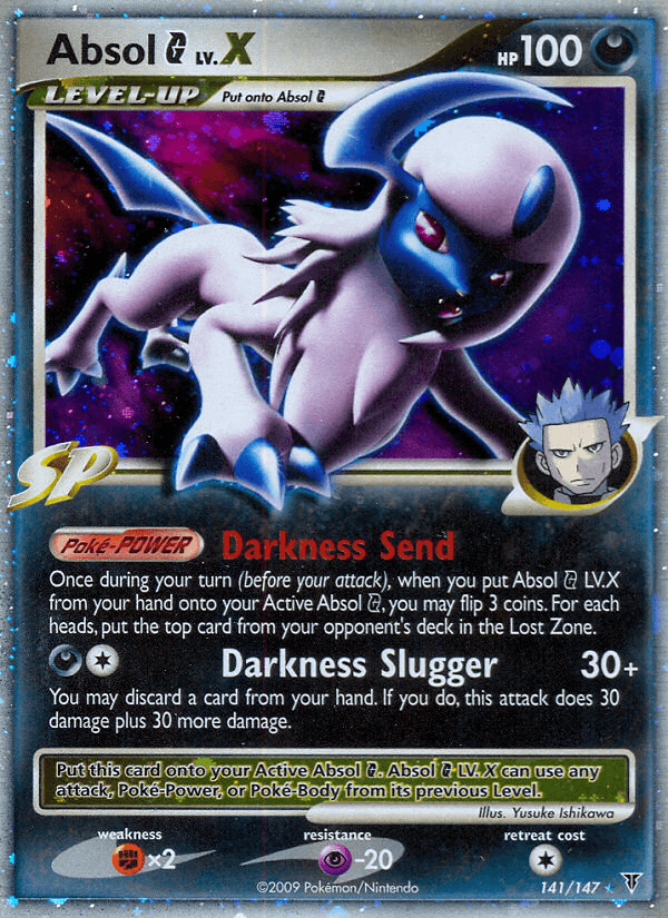 Absol G LV.X printed card