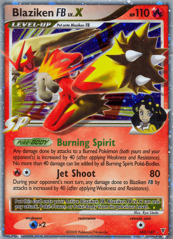 Blaziken FB LV.X printed card