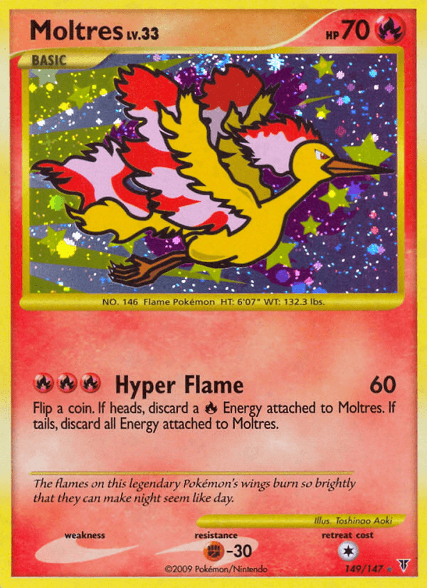 Moltres printed card