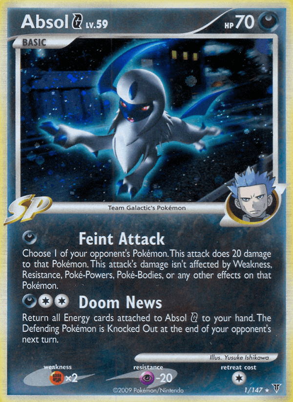 Absol G printed card