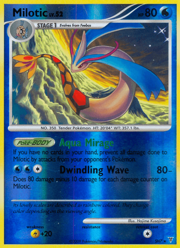 Milotic printed card