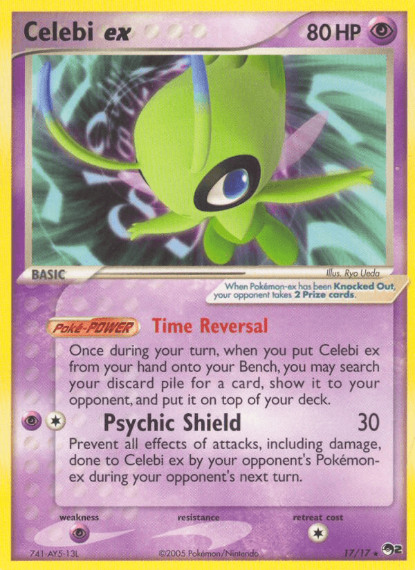 Celebi ex printed card