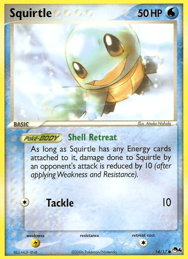 Squirtle printed card
