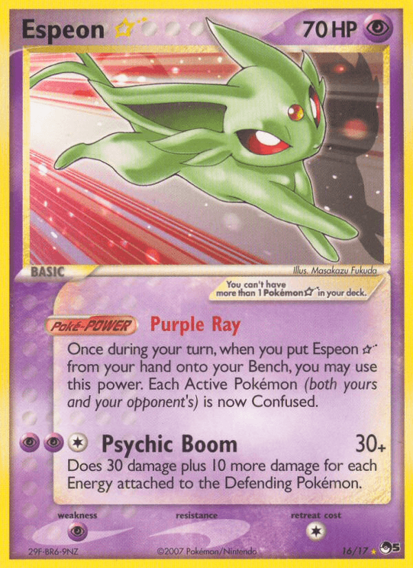 Espeon ★ printed card