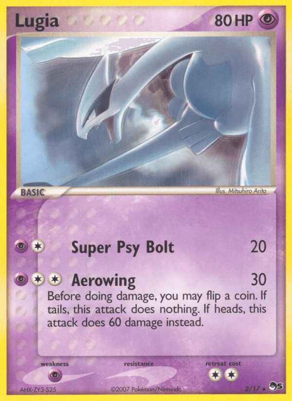 Lugia printed card