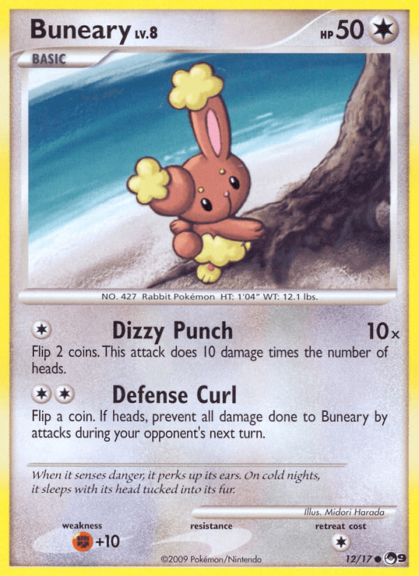 Buneary printed card