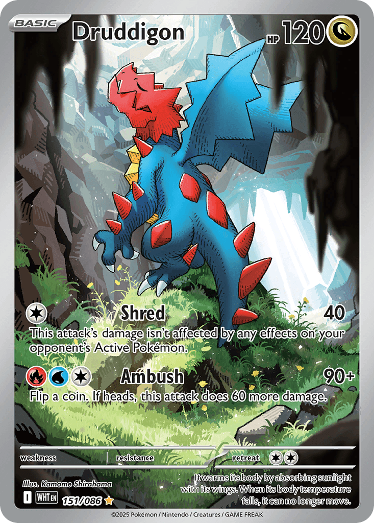 Druddigon printed card