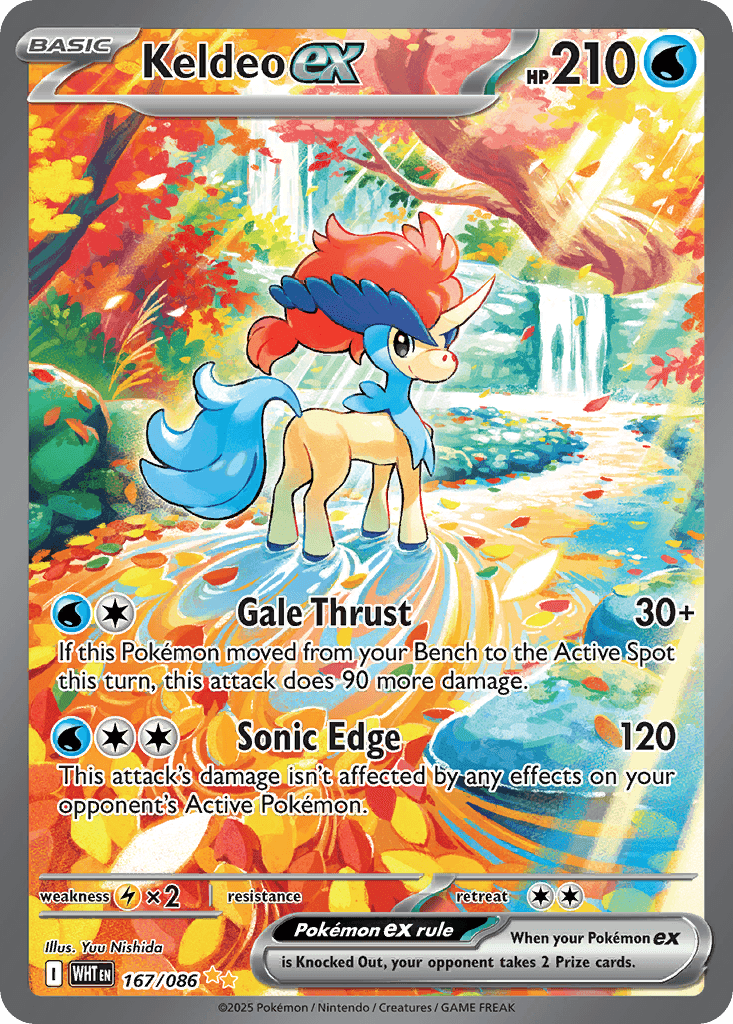 Keldeo ex printed card