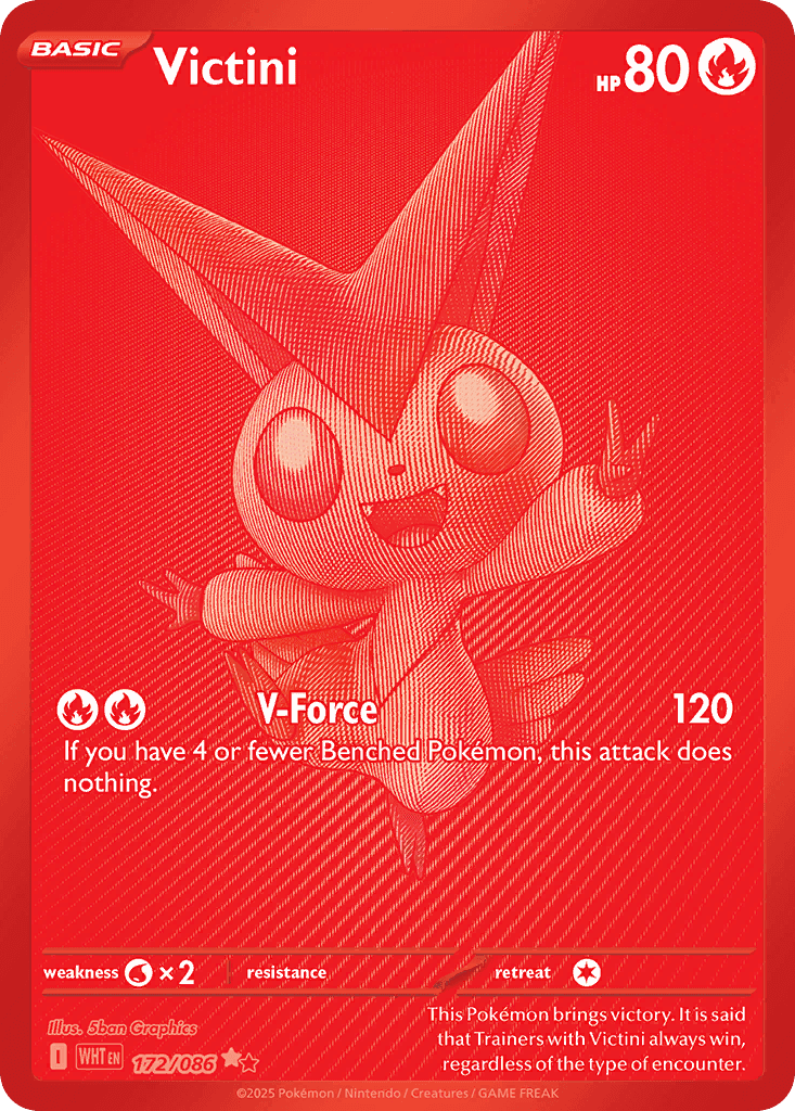 Victini printed card