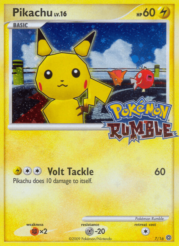 Pikachu printed card