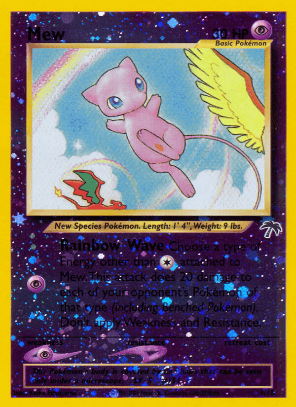 Mew printed card