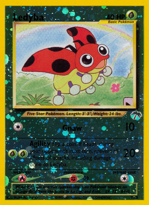 Ledyba printed card