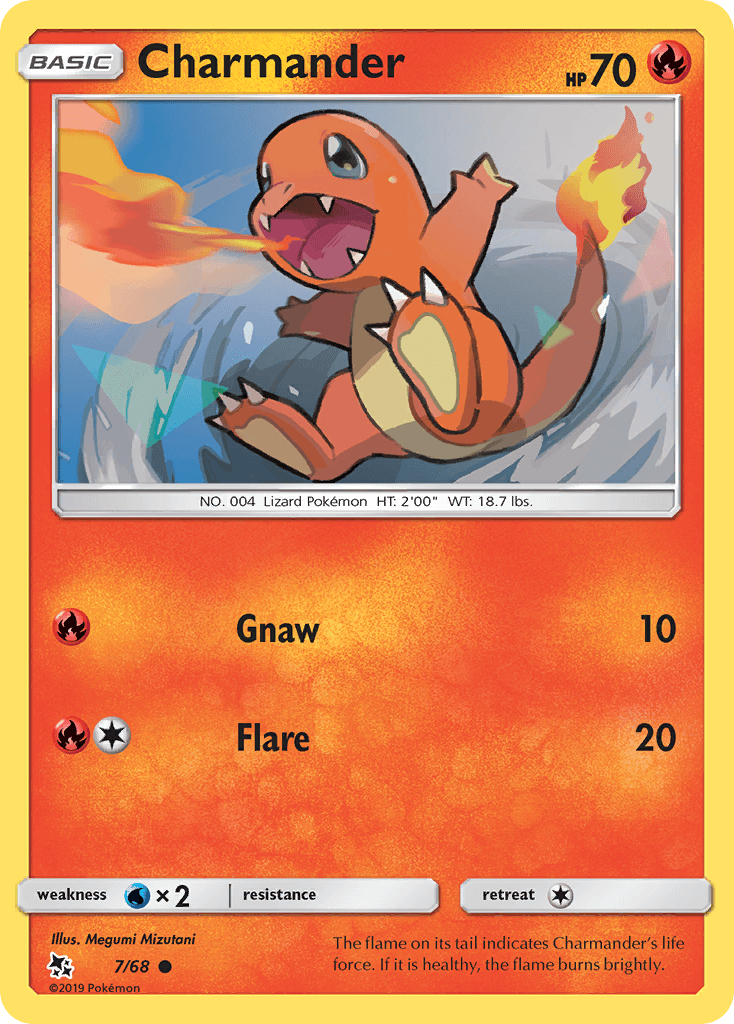 Charmander printed card