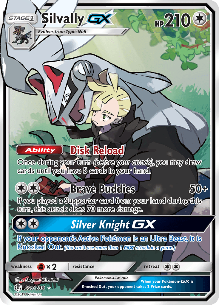 Silvally-GX printed card