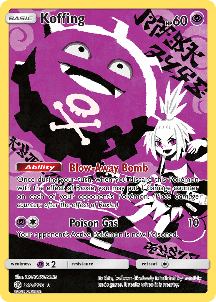 Koffing printed card