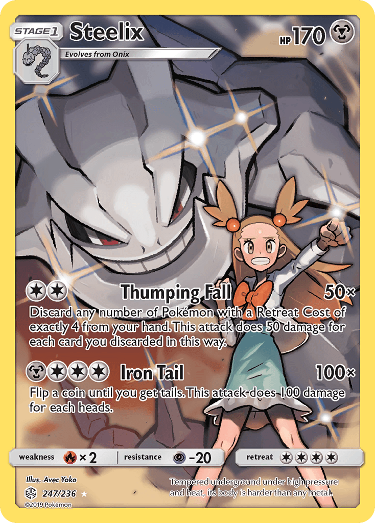 Steelix printed card