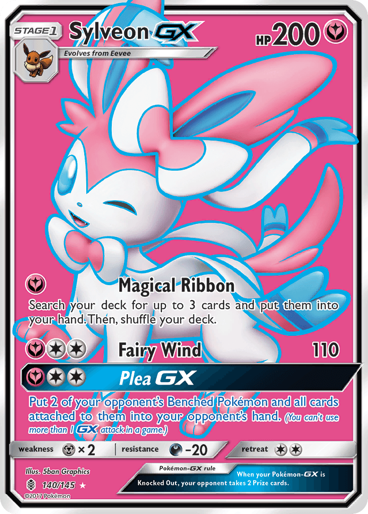 Sylveon-GX printed card