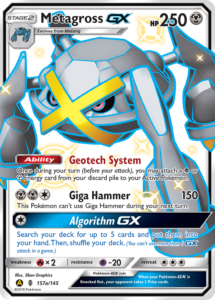 Metagross-GX printed card