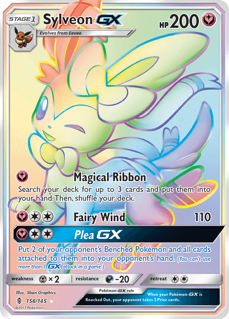 Sylveon-GX printed card
