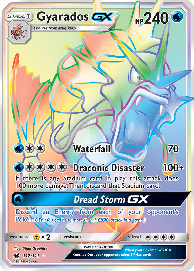 Gyarados-GX printed card