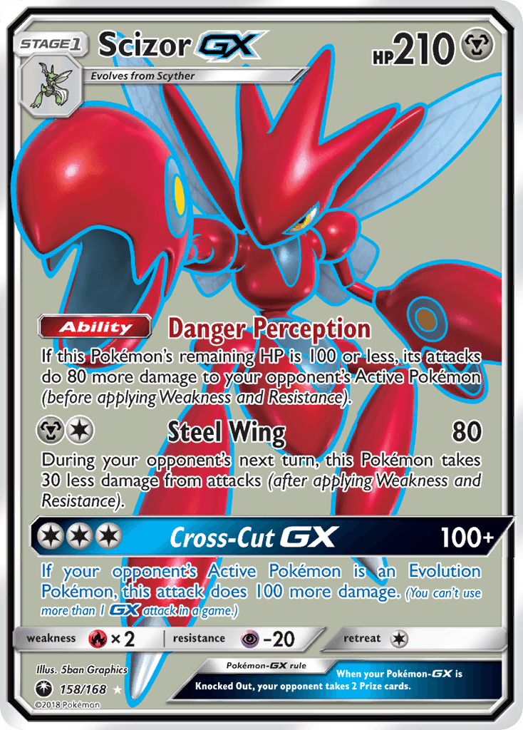 Scizor-GX printed card