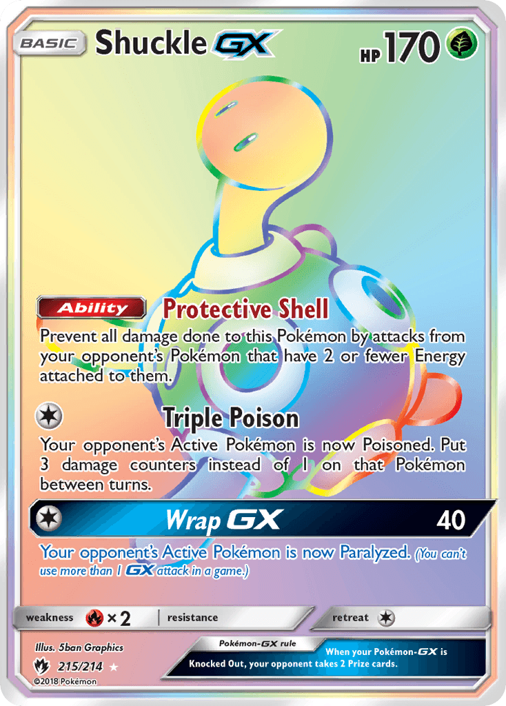 Shuckle-GX printed card