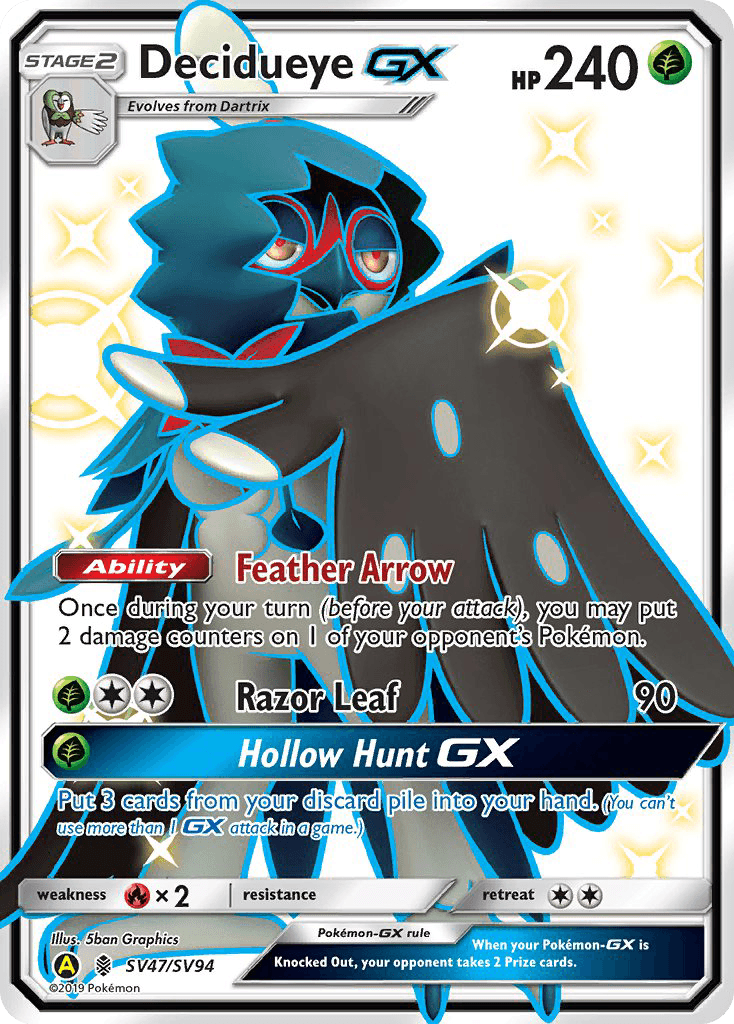 Decidueye-GX printed card