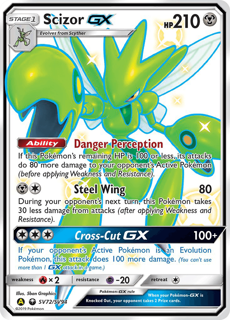 Scizor-GX printed card