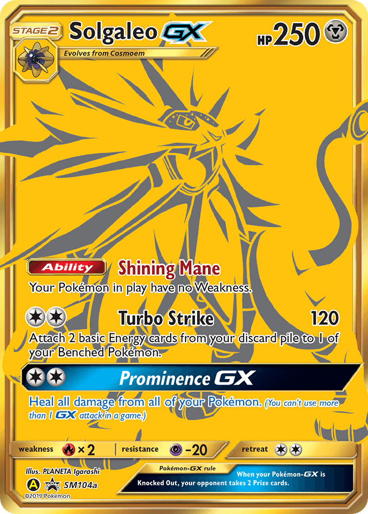 Solgaleo-GX printed card
