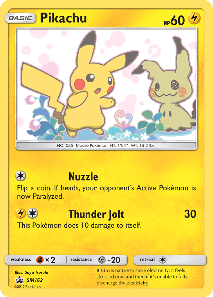 Pikachu printed card