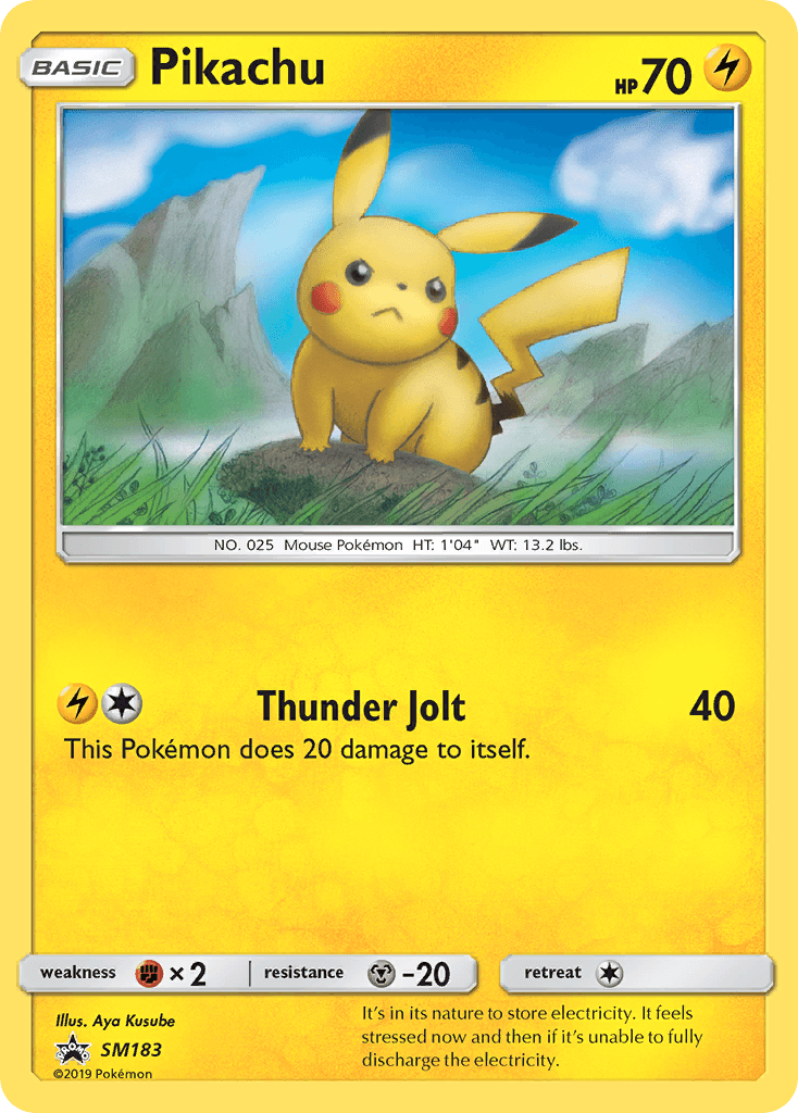 Pikachu printed card