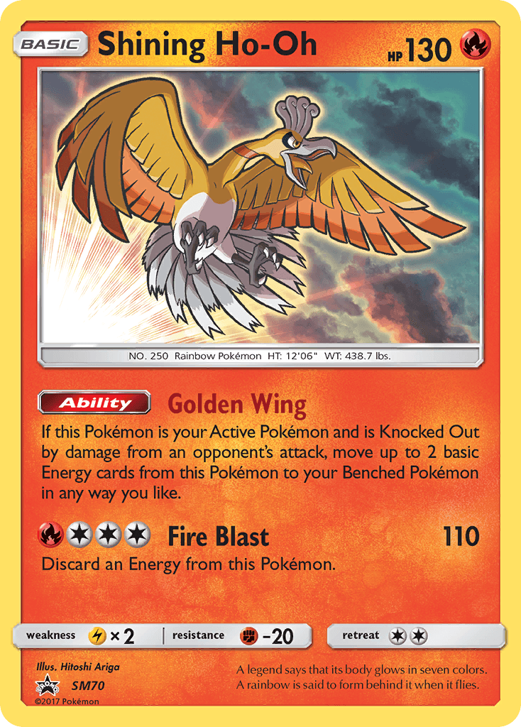 Shining Ho-Oh printed card