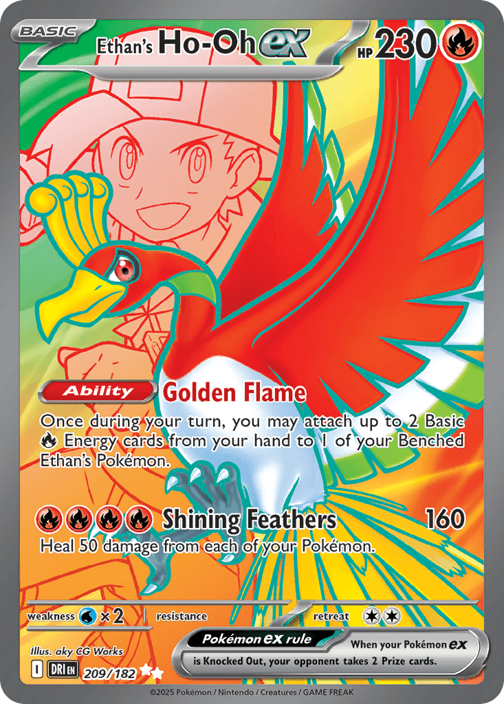 Ethan's Ho-Oh ex printed card