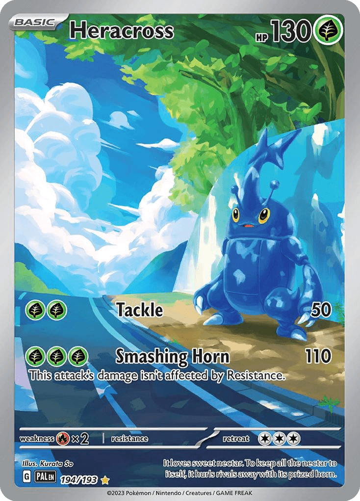 Heracross printed card