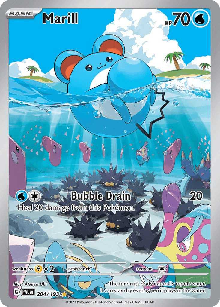 Marill printed card