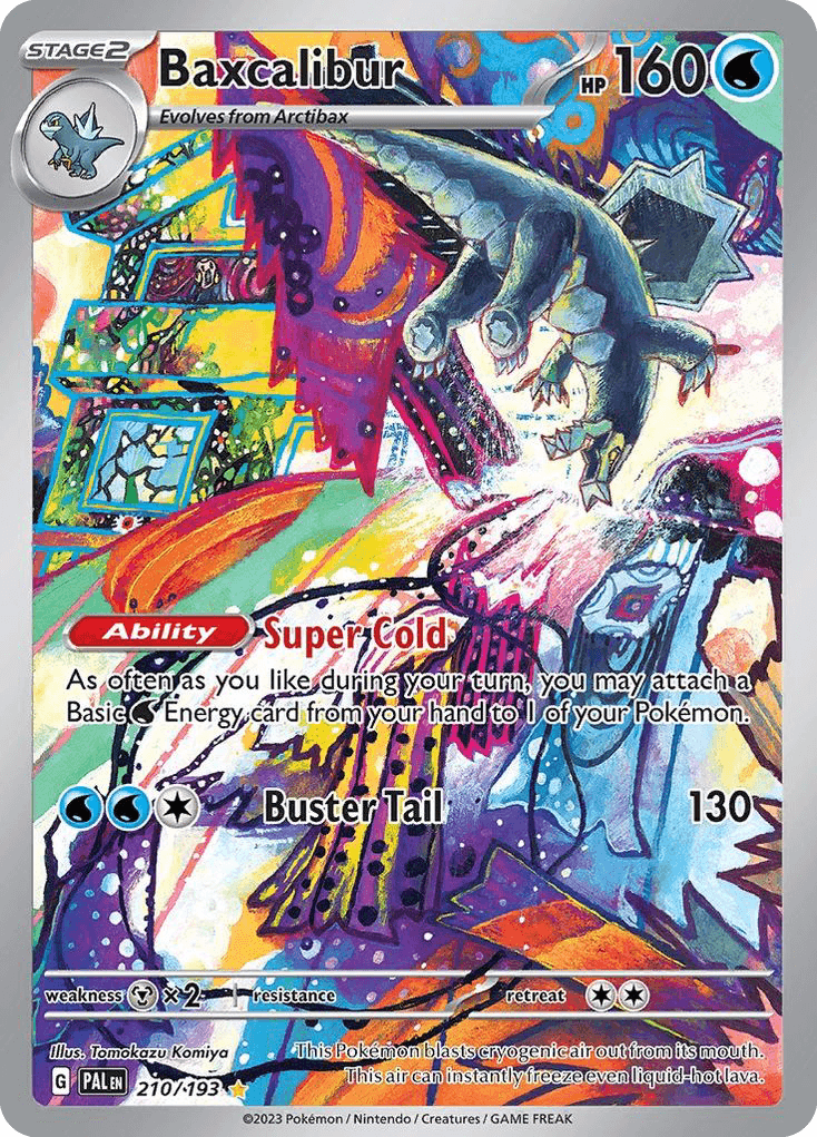 Baxcalibur printed card