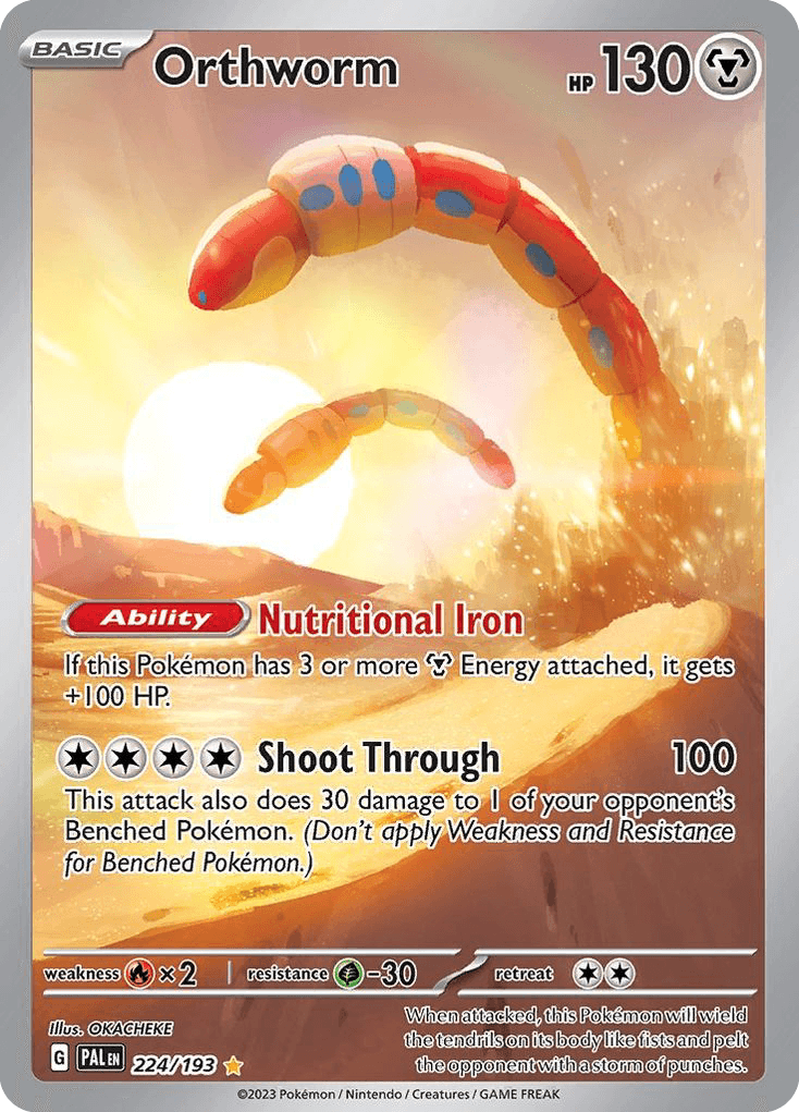 Orthworm printed card