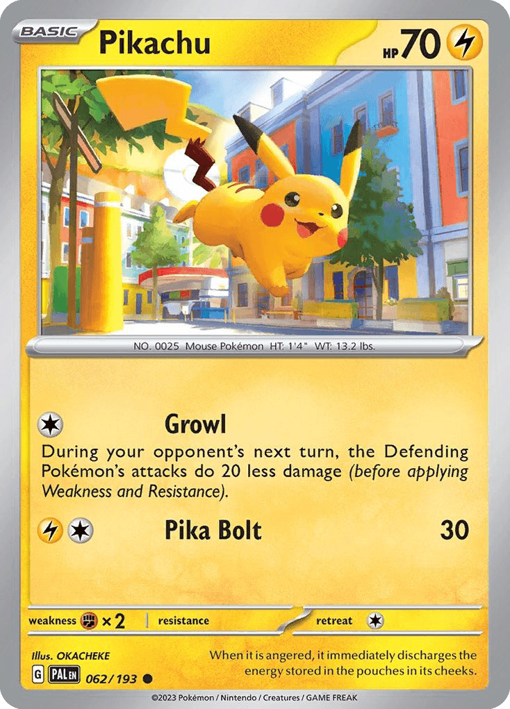 Pikachu printed card