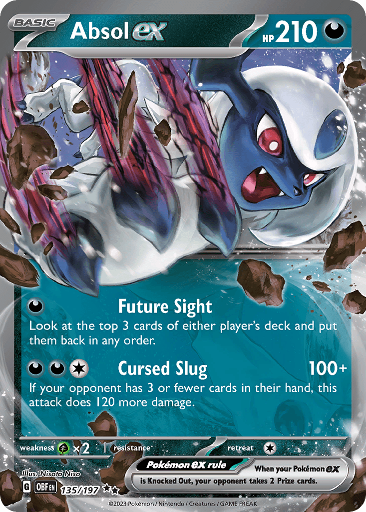 Absol ex printed card