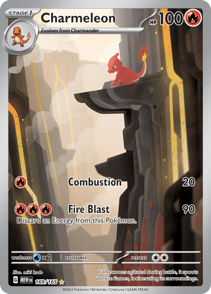 Charmeleon printed card
