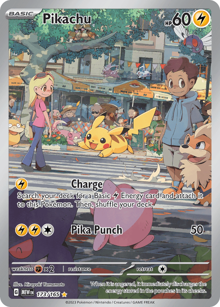 Pikachu printed card