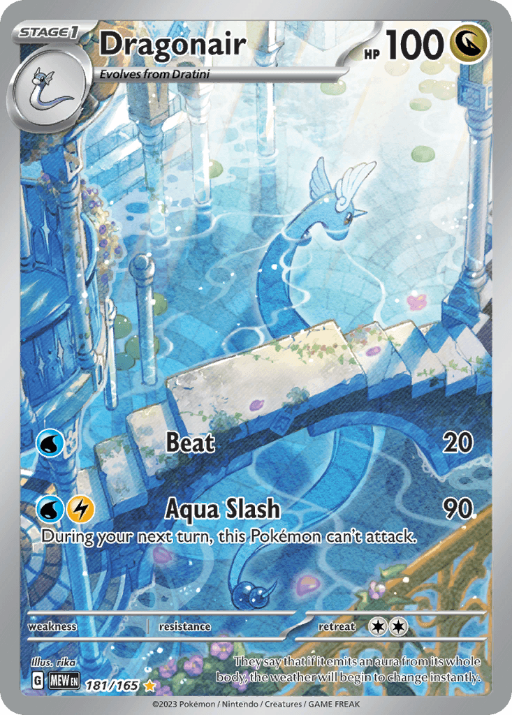 Dragonair printed card