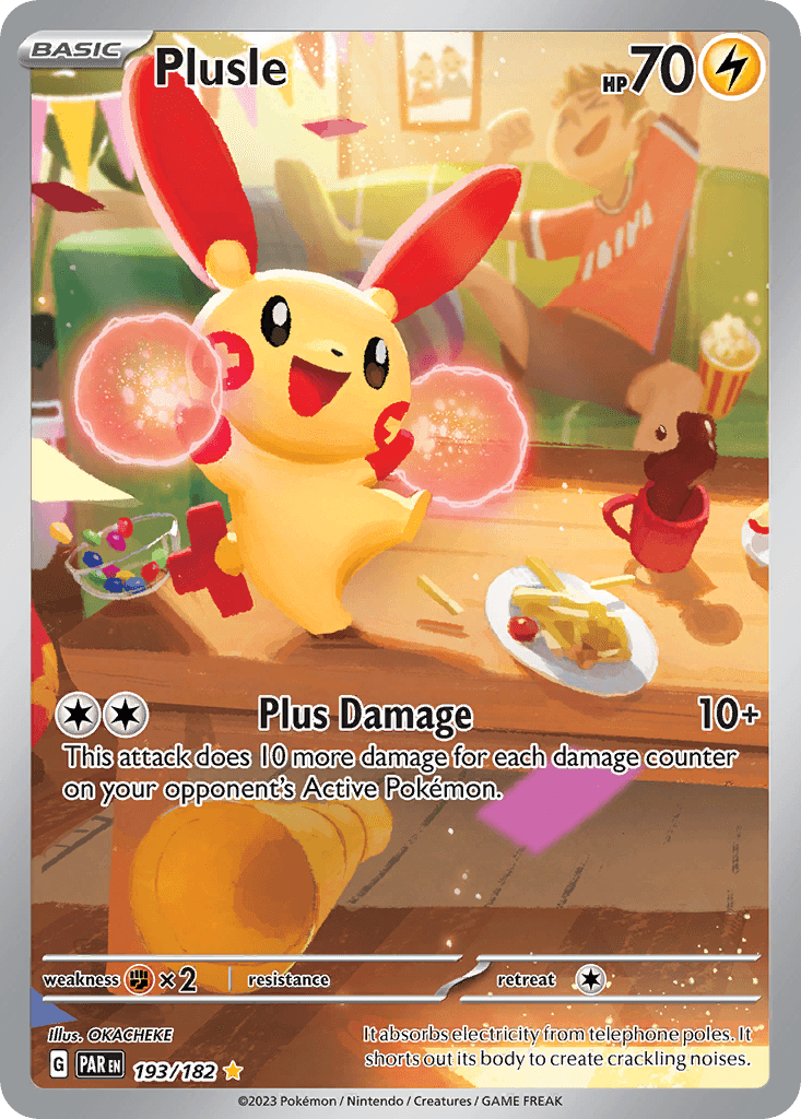 Plusle printed card