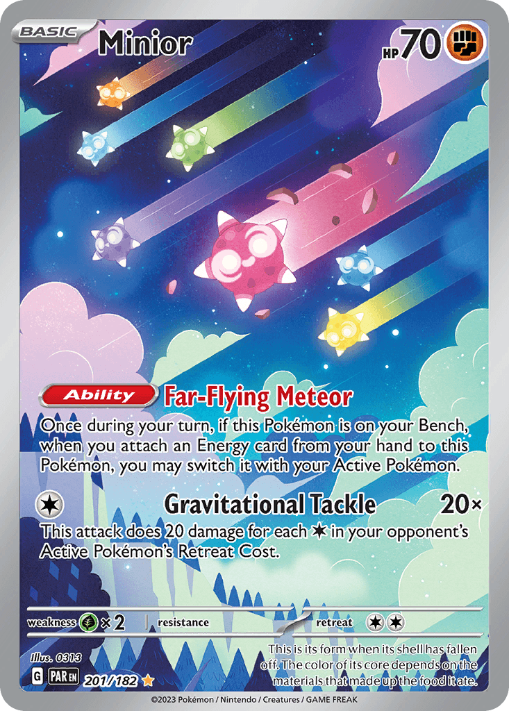 Minior printed card
