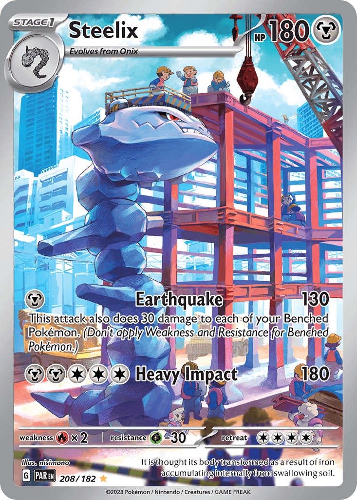 Steelix printed card