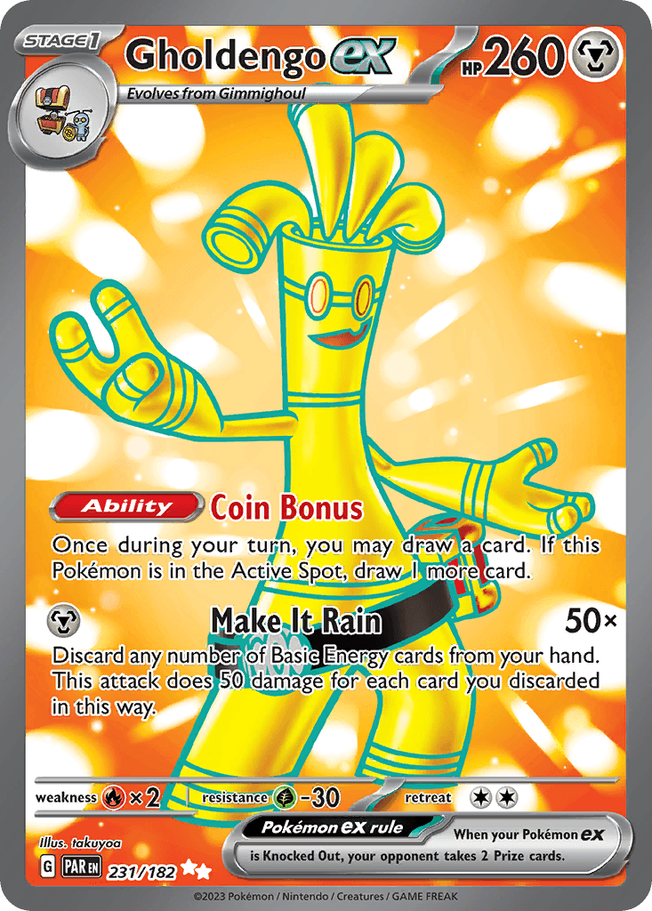 Gholdengo ex printed card