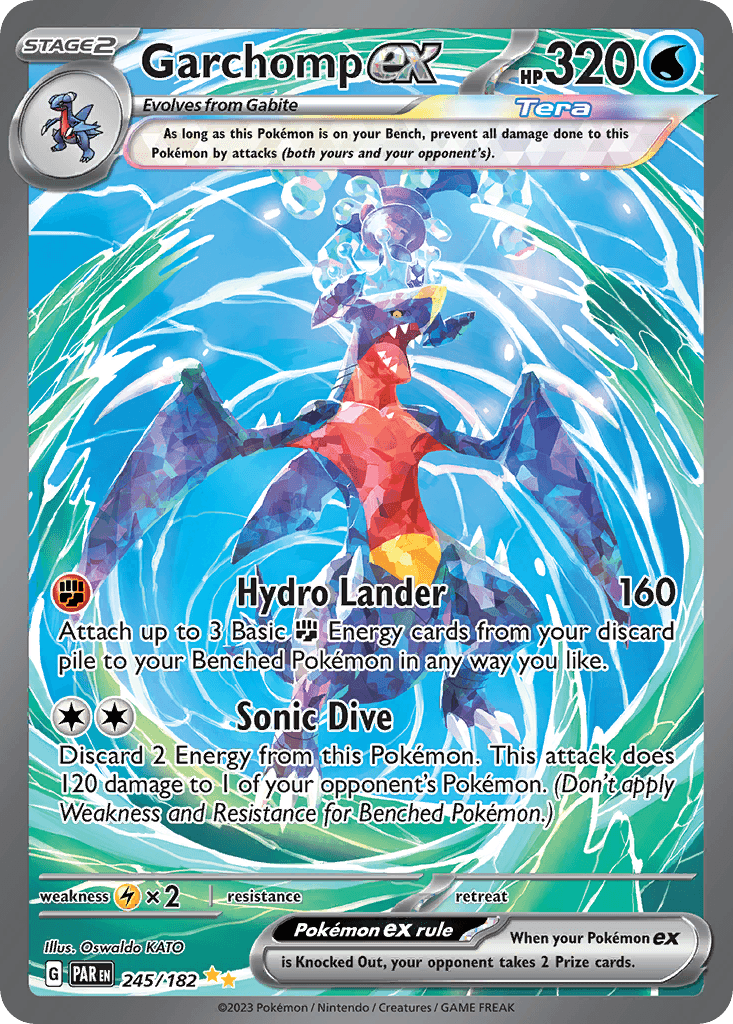 Garchomp ex printed card