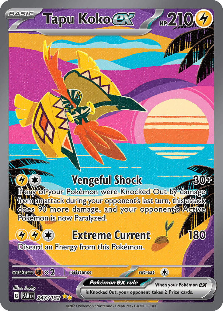 Tapu Koko ex printed card