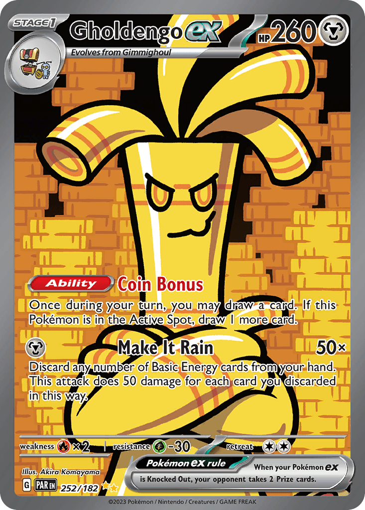 Gholdengo ex printed card